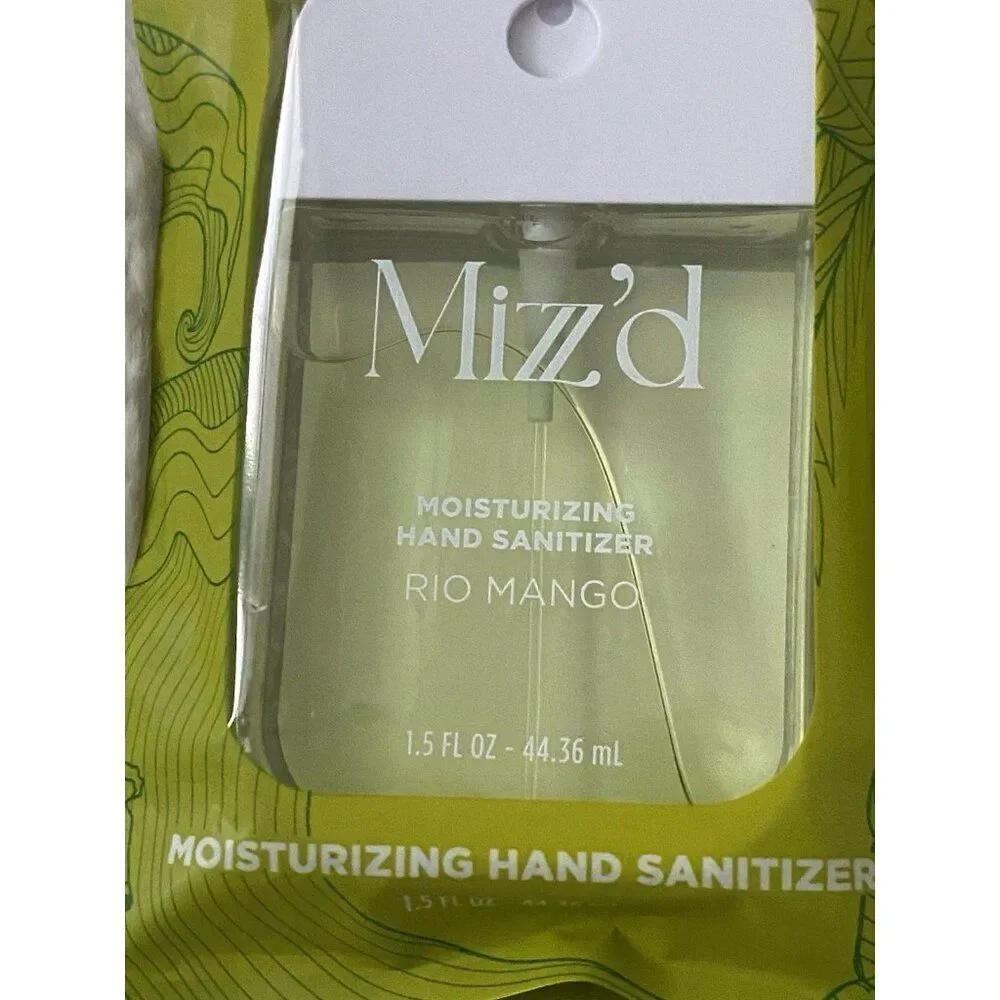 Mizzz’d Scented Hand Sanitizer Spray 1.5 Fl Oz‎ Rio Mango Moisturizing NEW
